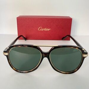 NWT!!! Cartier men sunglasses CT0159SA 002 Authentic Retail 1050$